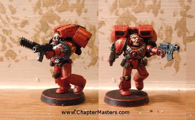 Blood angel, blood angel sargeant, blood angel jump pack, blood angel assault squad